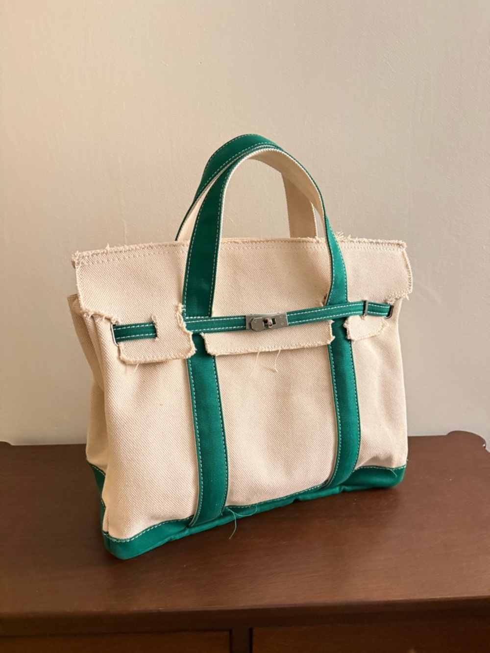 New Sunwin canvas Madaket Nantucket green tote viral boatkin